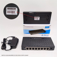 SWITCH HUB SANURPRO 10/100/1000 8 PORT GIGABITE