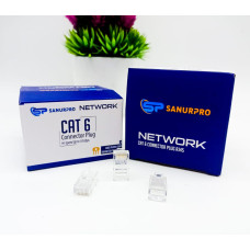 CONECTOR RJ45 SANURPRO CAT 6