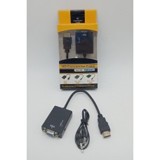KABEL CONVERTER HDMI TO VGA +AUDIO PACKING KUNING