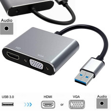 KABEL CONVERTER USB 3.0 TO HDMI+VGA+AUDIO